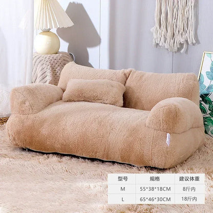 4-Season Removable Pet Sofa Bed - Extra Large Washable Bed for Cats & Dogs - BeeTrendyShop.COM