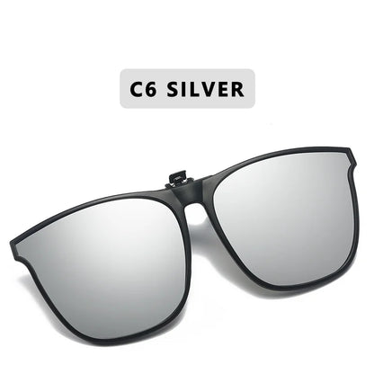 Polarized Clip-On Sunglasses – Night Vision Anti-Glare Driver Goggles for Men