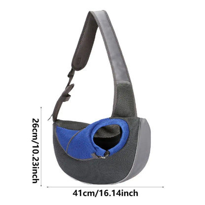 Adjustable Pet Sling Carrier – Breathable Shoulder Bag for Cats & Small Dogs