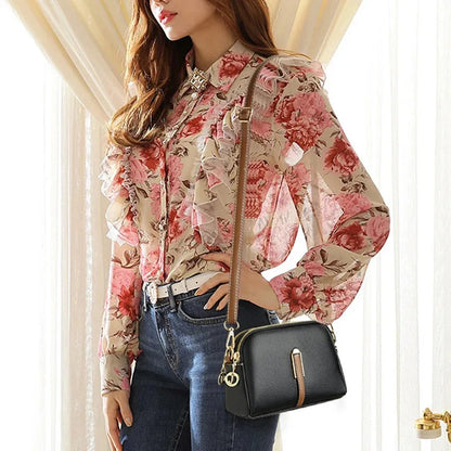 Women's Messenger Bag Women's Shoulder Bag Handbag Designer Cowhide Flap Bag Luxury Crossbody Bag For Women - BeeTrendyShop.COM