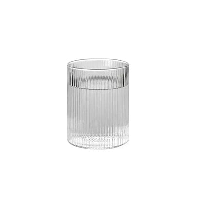 Japanese Striped Glass Coffee Cup – Water Wine Whiskey Juice Wineglass