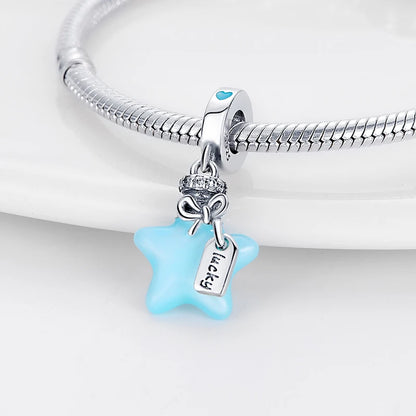 925 Sterling Silver Chameleon Luminous Butterfly Charm Bead – DIY Jewelry
