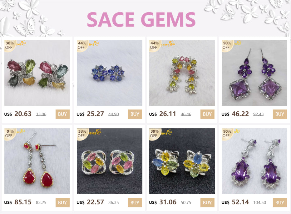 SACE GEMS fashion Earring for Women 100% 925 Sterling Silver Tourmaline Stud Earrings Wedding Party Fine Jewelry Eardrop gift
