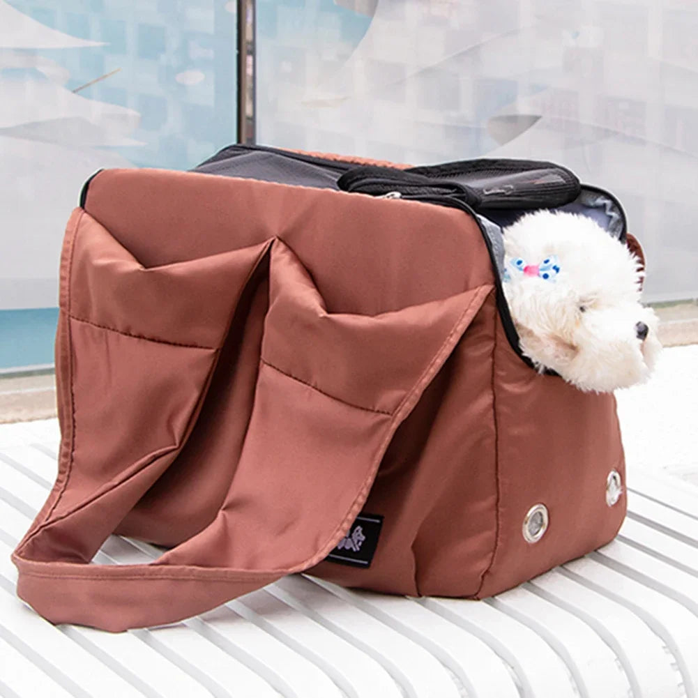 Breathable Pet Carrier Bag – Cat & Dog Travel Shoulder Bag