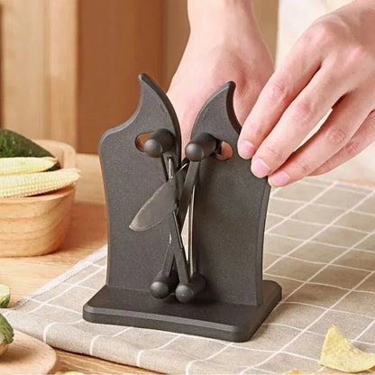 Knife Sharpener Kitchen Tool – Easy & Safe Sharpening for Chef & Damascus Knives