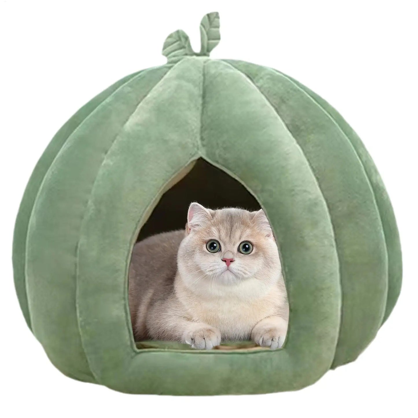 Cozy Winter Plush Pet Bed - Round Bed for Medium-Large Dogs & Cats