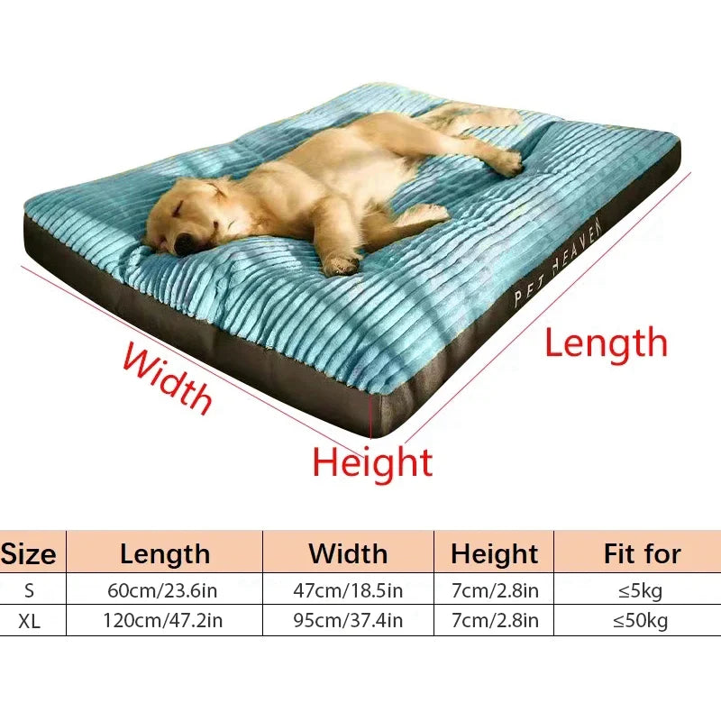 Snuggle Fleece Pet Bed & Blanket - Detachable, Warm Mat for All-Size Dogs & Cats