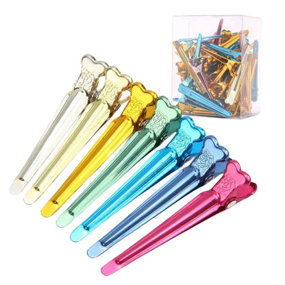 Pro Hairdressing Section Clips – Steel Barber Styling Clamps for Salon & Home