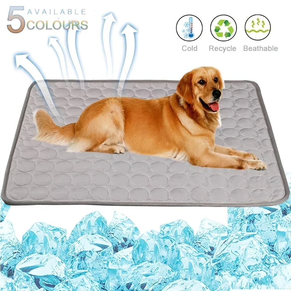 Summer Cooling Mat for Dogs & Cats - Extra Large Pet Cooling Pad