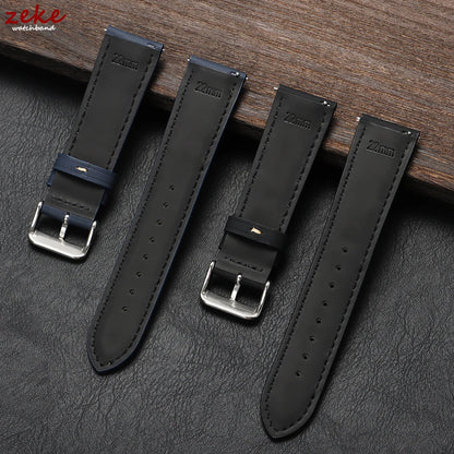 Quick Release Watch Band for Men Women Watchband Retro Cowhide Watch Strap Replacement Belt 18mm 20mm 22mm Vintage Brown Straps - BeeTrendyShop.COM