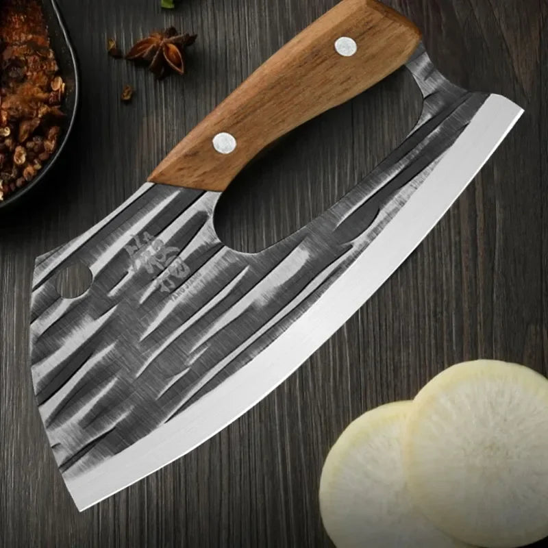 Effort Saving Chef Knife Butcher Cleaver Knife Household Vegetable Fruit Slicing Knife Stainless Steel Forged Knife For Kitchen