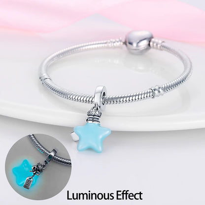 925 Sterling Silver Chameleon Luminous Butterfly Charm Bead – DIY Jewelry