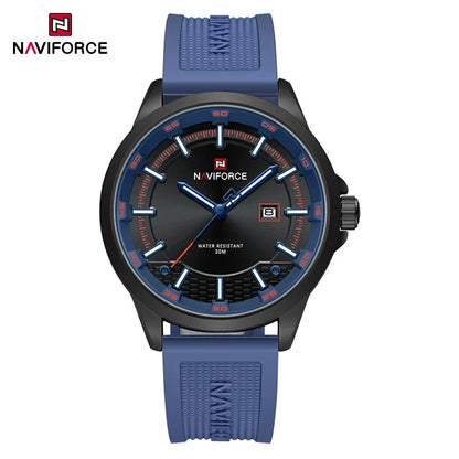 NAVIFORCE Men's Military Sport Watch – 30M Waterproof, Shockproof, Auto Date Display