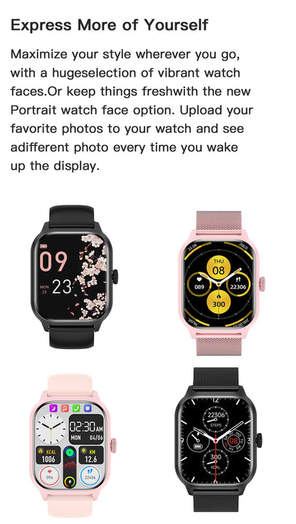 LEMFO LT10 Android Smartwatch – Bluetooth Call, Touch Dial, Music Player, Fitness Tracker