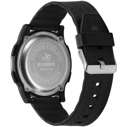 Ultra-Thin Digital Watch – Waterproof, Stopwatch, Wide-Angle Display for Men & Women