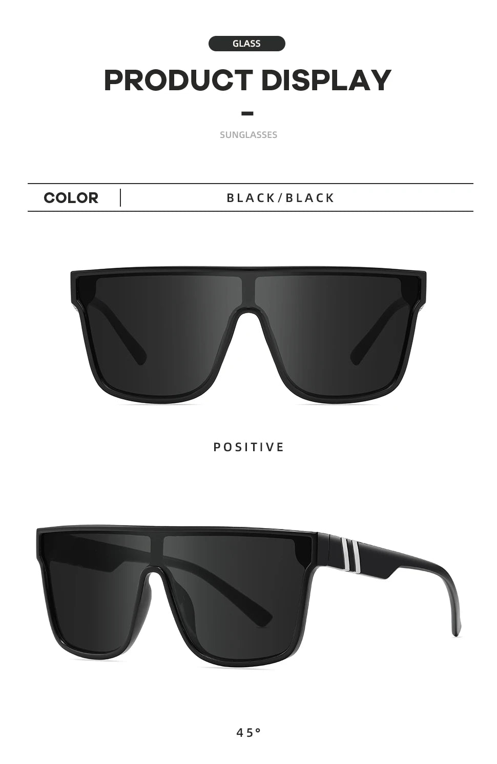 Fishing Sunglasses – UV400 Square Outdoor Sport Driving Shades for Men & Women