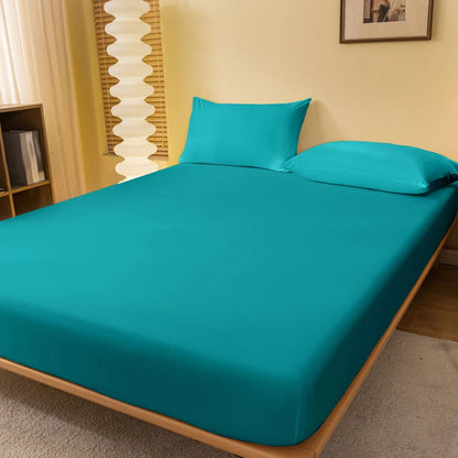Solid Color Matte Bed Sheet – Minimalist Bedroom Bed Cover (Excluding Pillowcases)