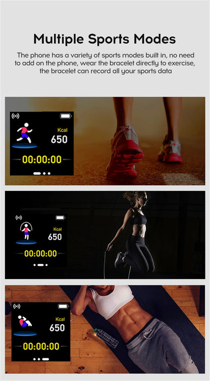 Smartwatch – Message Alerts, Fitness Monitor, Smart Bracelet, Birthday Gift for Men & Women
