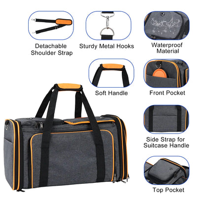 Expandable Pet Carrier Bag – Airline Approved Travel Bag for Dogs & Cats