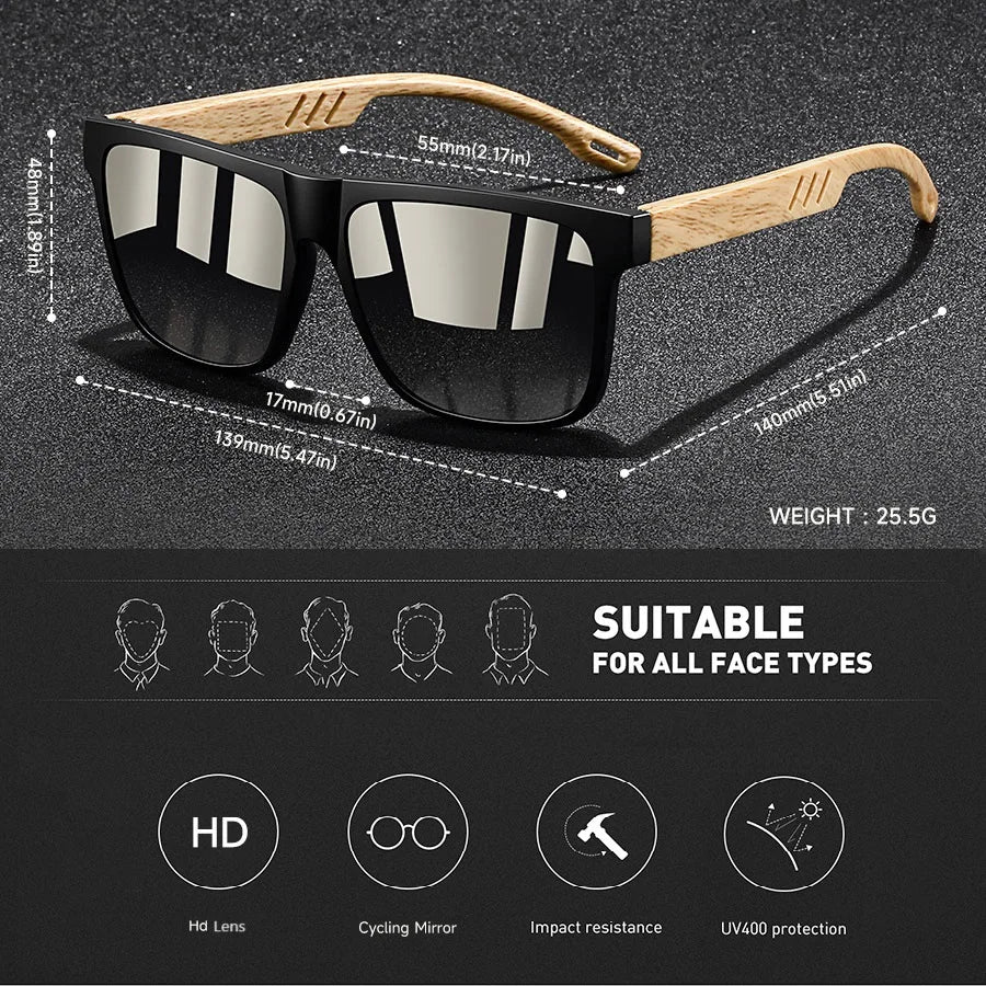 Fashion Vintage Square Sunglasses – UV400 Luxury Style for Men & Women