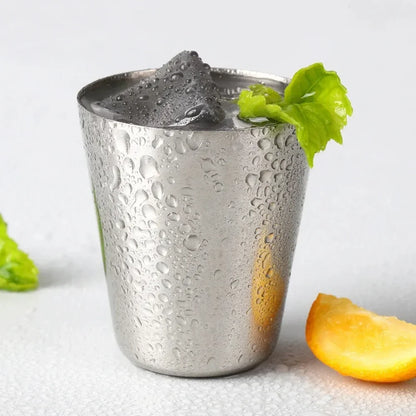 4Pcs Stainless Steel Travel Cup Set – Mini Outdoor Whiskey Glass Personalized Gift