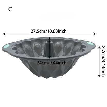 Silicone Bakeware Set – Non-Stick Flower & Assorted Shape Cake Molds for Muffins & Chocolates