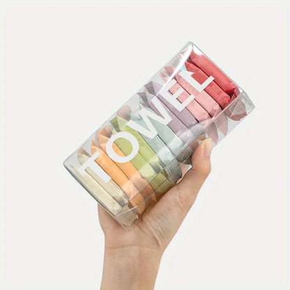 14pcs/box Disposable Washcloth Portable Travel Towel Thickened Compressed Face Cleansing Beauty Square Towel - BeeTrendyShop.COM