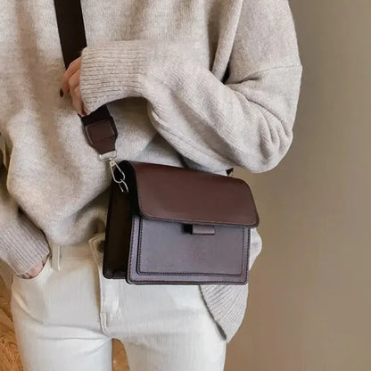 Crossbody Bag PU Leather Fashion Bags for Women Travel Handle Handbag Fashion Shoulder Messenger Bag Ladies Small Flap Bag - BeeTrendyShop.COM