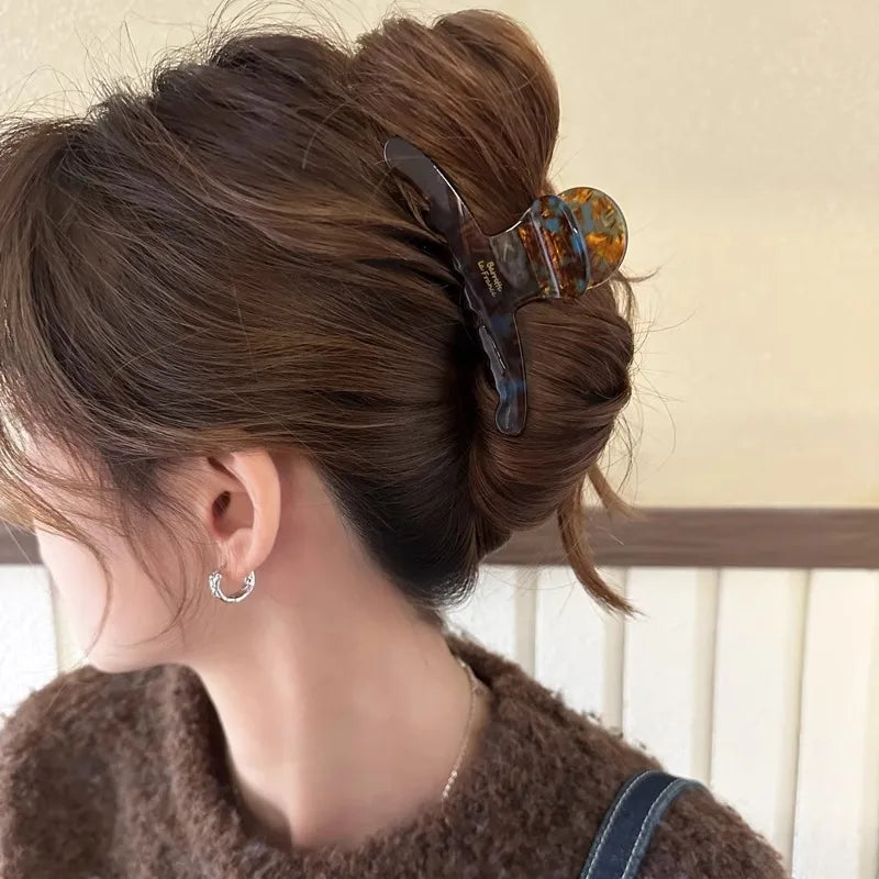 Acetate Leopard Hair Claw Clip – Chic Barrette for Women & Girls