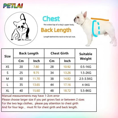 Dog Vest Jacket – Luxury Soft Cotton Winter Coat for Small & Medium Dogs | Autumn Winter | XS–XL