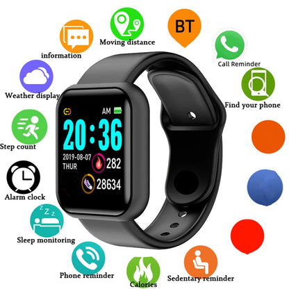 Smartwatch – Message Alerts, Fitness Monitor, Smart Bracelet, Birthday Gift for Men & Women