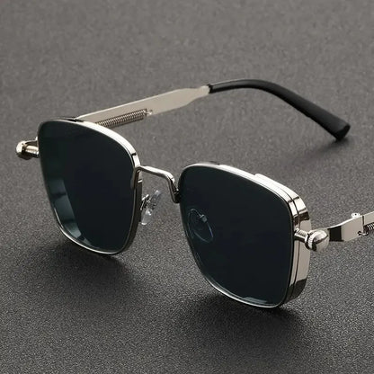 Shatar Polarized Metal Sunglasses – High-End UV400 Punk Fashion for Men
