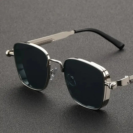 Polarized Sunglasses Men High End Handsome Driving Special Anti UV High Quality Metal Punk Fashion Trends Sunglasses