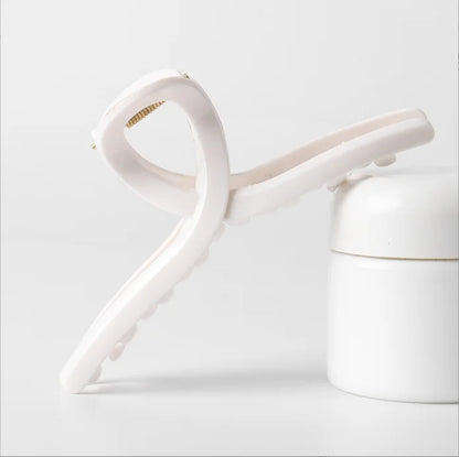 Cross Matte Hair Claw Clip Set – Large Korean Hairgrip for Women (2/4Pcs)