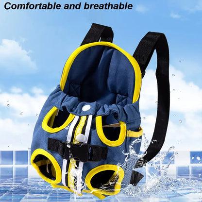 Front Pack Pet Carrier – Breathable Canvas Bag for Dogs & Cats