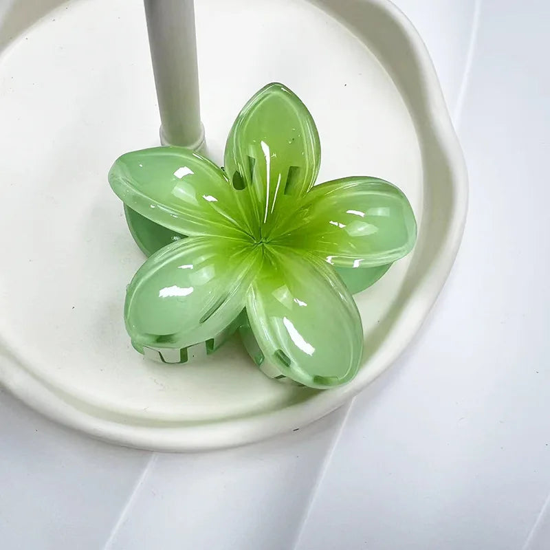 Large Flower Hair Claw Clip – Matte Sweet Barrette for Women & Girls