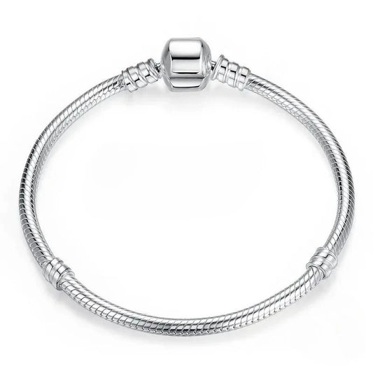 Handmade Original Fine Jewelry  Charm Bracelet Soft Smooth Snake Bone Bracelets for Women