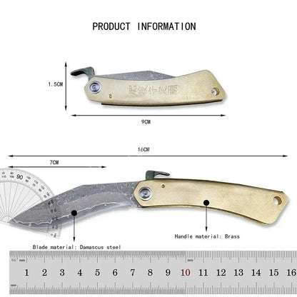 Higonokami Japanese Forged Steel Folding Knife – Outdoor Pocket Survival & EDC Tool
