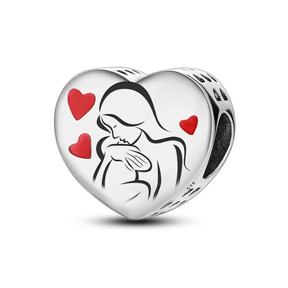 925 Sterling Silver Heart, Flower, Clover & Turtle Charm Bead – DIY Birthday Jewelry