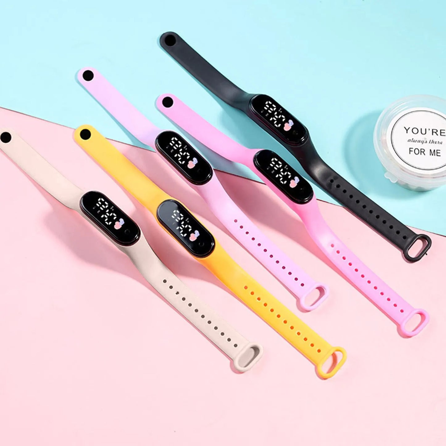 Touch Led Digital Children Watch Fashion Waterproof Boys Sports Women Children Watch Bracelet Watch Birthday Gift