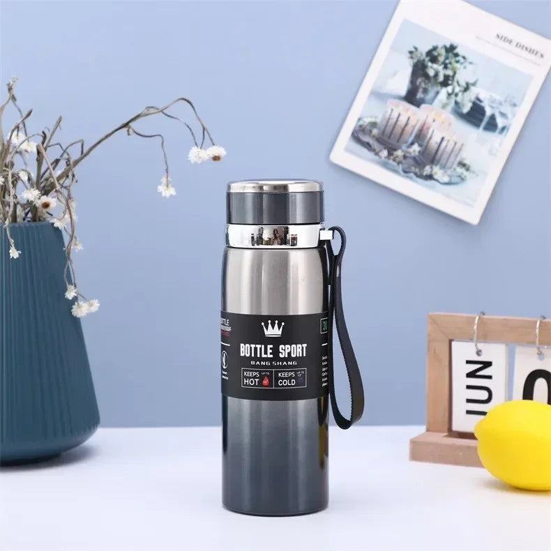 1L Stainless Steel Thermal Water Bottle – Vacuum Flask Thermos for Coffee, Tea & Water