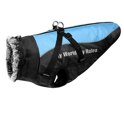 All-Weather Harness Dog Coat - Waterproof Winter Vest for Large Breeds - BeeTrendyShop.COM