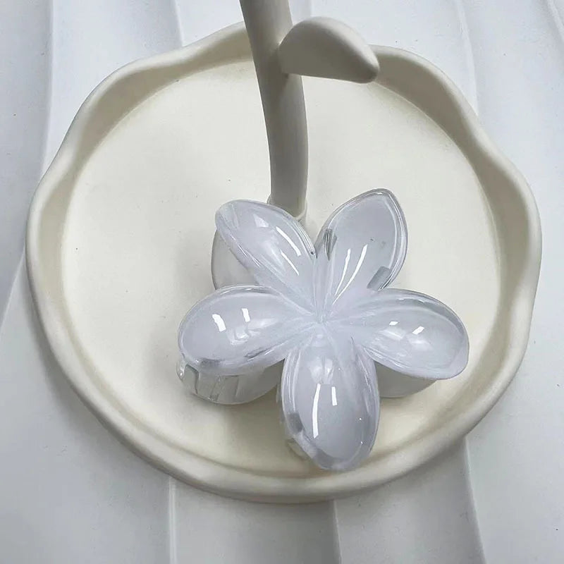 Large Flower Hair Claw Clip – Matte Sweet Barrette for Women & Girls