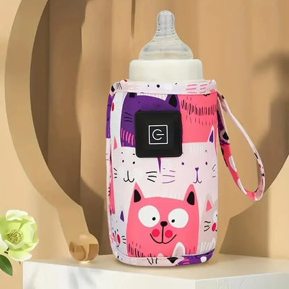 Portable USB Milk Warmer Bag – Insulated Stroller Travel Nursing Bottle Heater