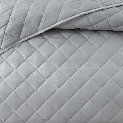 Soft All-Season Queen Quilt Bedding Set – Lightweight Coverlet with Pillow Shams