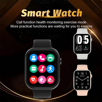 Smartwatch 1.73" – Bluetooth Call, Blood Oxygen & Blood Pressure Monitor for Men & Women