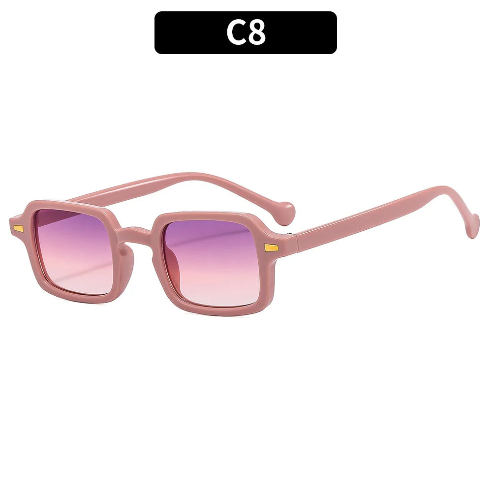 RMM Luxury Rectangle Sunglasses – Vintage Mirror UV400 for Women & Men