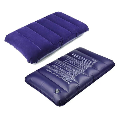 Inflatable Travel Pillow 47x30cm – Foldable Camping & Airplane Head Rest Cushion