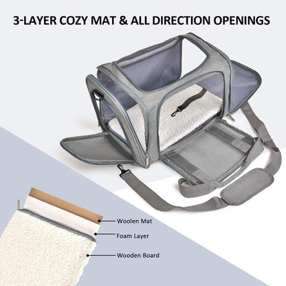 Airline Approved Pet Carrier – Soft Sided for Cats & Dogs