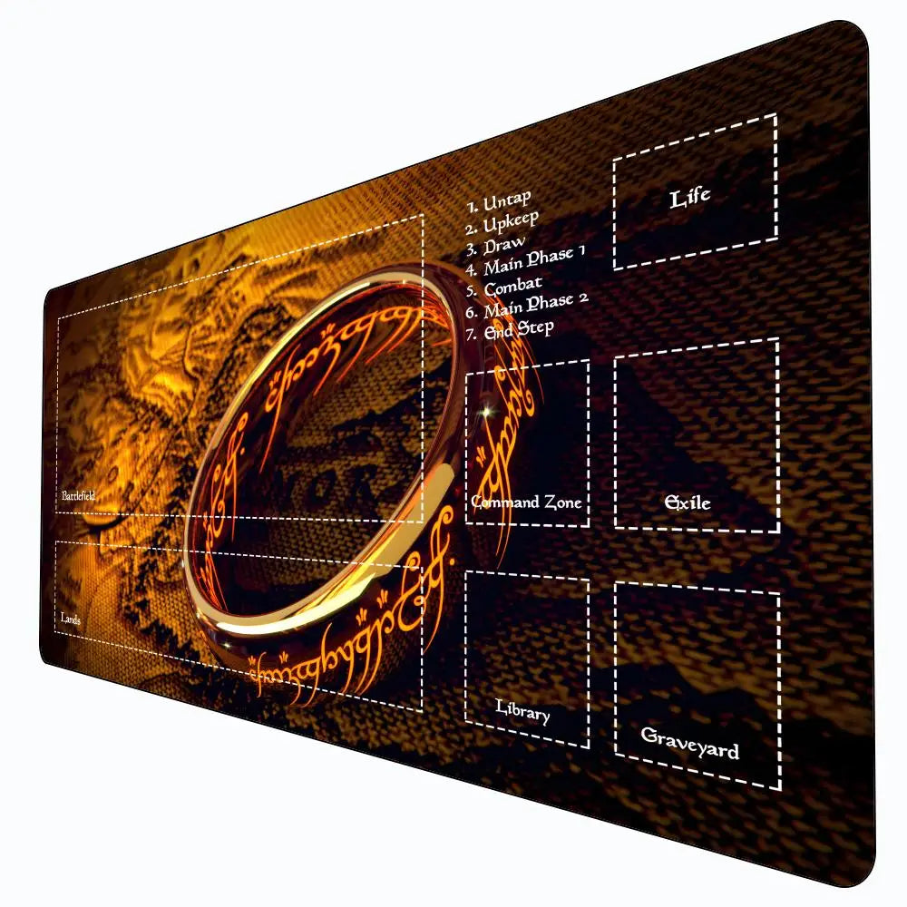 Card Game Playmat with Magic Zones – Stitched Large Mouse Pad for MTG, Commander & TCG | 60x30cm